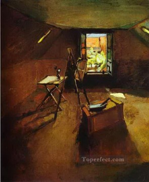 アンリ・マティス Painting - 軒下のスタジオ 1903 年抽象フォービズム アンリ・マティス